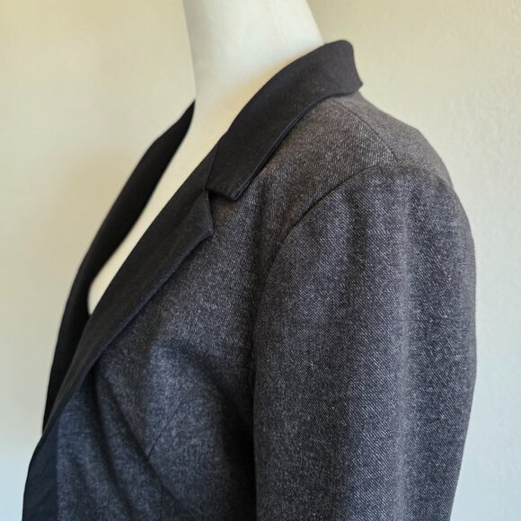 Anthropologie Cartonnier Womens Jacket Size 4 Pockets Blazer Gray Black Lined - Picture 5 of 10